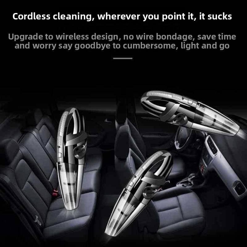 Handheld Car Vacuum Cleaner Rechargeable Wet Dry Pet Hair Remover For Home And Vehicle Cleaning