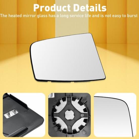 Mirror Glass Passenger Upper Side Right RH Fit Ford Transit Van 150 250 350