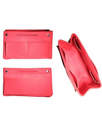 EAST HANTO Bag-in-Bag, Felt Fabric Inner Bag, Large Capacity, Lightweight, Storage, Organization, Unisex, Red, XL, Plenty of Pockets, Easy To Use,