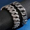 Men's Stainless Steel Bracelet Cool Punk Spiked Link Chain Bracelets for Man Vintage Retro Metal Jewelry for Men Birthday Gift