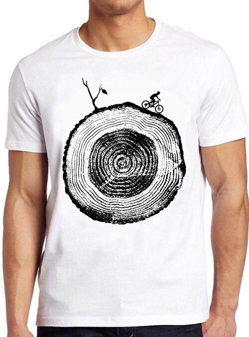 Tree Rings Camping Outdoors Hiking Saying Meme Vintage Tee T Shirt M688 S