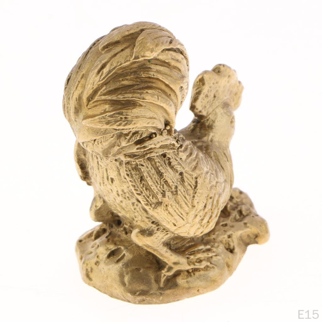 Messing Glück Chinesische Tierkreiszeichen Sammelstatuen Figuren für dekorative kreative Geschenke