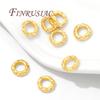 Separators For Bracelets 18K Gold Plated 5.7mm 7.7mm Spacer Bead Jewelry Accessories,Beads Separators,Metal Beads,DIY Findings