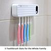 UV Toothbrush SterilizerWirelessly wall-mouted disinfecting toothbrush holder