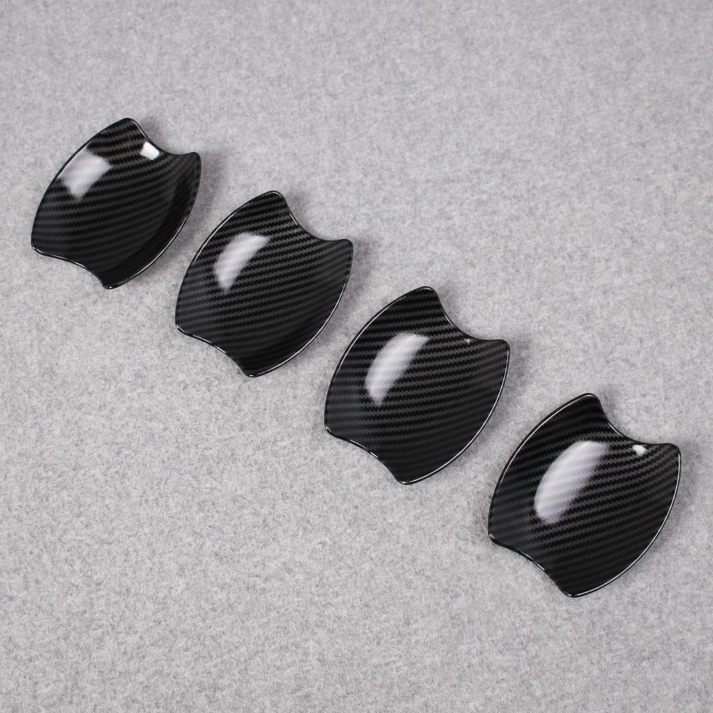 RUIQ Exterior Door Handle Protector Cover for Nissan Kicks Prevents Scratches from Designed Specifically for Nissan Kicks Carbon Fiber (P15 Model) -