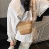 Summer Casual Large-capacity Bucket Bag Fashionable Seaside Vacation Woven Bag Vegetable Basket Bag