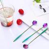 1 Pack Rainbow Flower Ice Spoon Sugar Spoon Tea Coffee Spoon Stirring Kitchen Gadgets Stainless Steel Tabletop Tableware