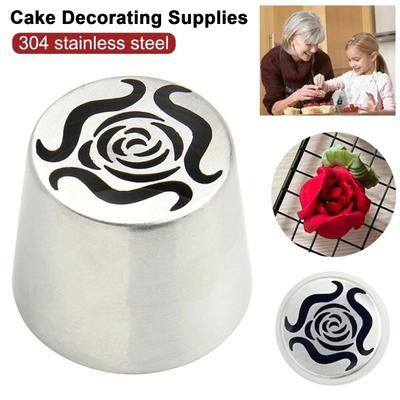 Juego de boquillas rusas extragrandes para decoración de malvaviscos, de acero inoxidable, para flores, para repostería, ramos 3D, rosas y estampados.