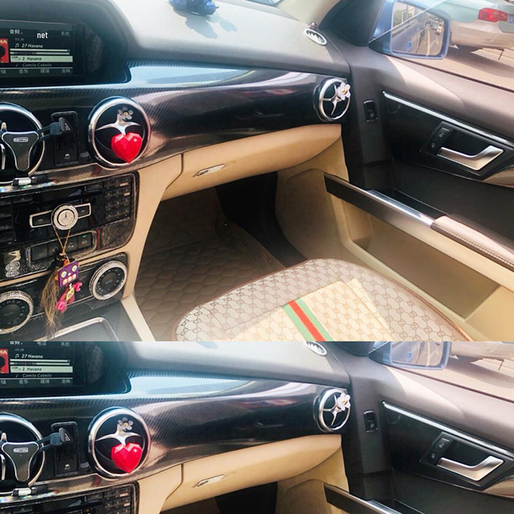 Carbon Fiber Stickers for Mercedes-Benz GLK200/260/300 (2013-2016): Center Console & Door Panels