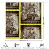 Charming Vintage Woman Bath Shower Curtain: Fashion Artistic Style Printed Waterproof Decorative Home Decoration For Bathroom Si