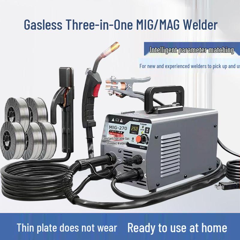 Saldatrice TIG/MMA Rapida da 270 Secondi per Uso Domestico - Saldatrice Elettrica Industriale 220V/315 con Pistola per Saldatura a Gas Protettivo.