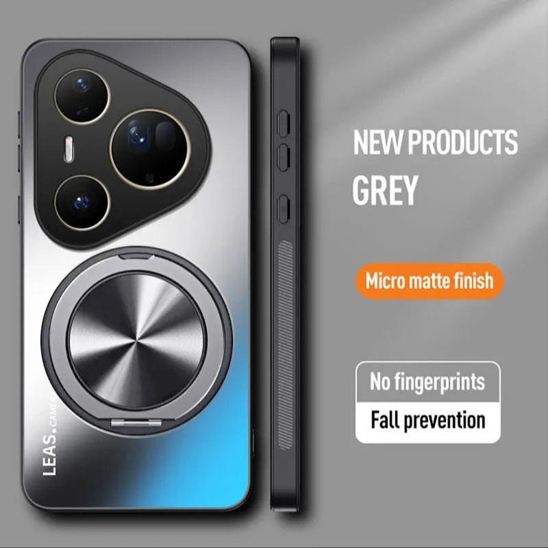 AG Matte Magnetic Case for HUAWEI Pura 80 Pro Plus 80 Ultra Ring Holder Wireless Charging Hard Cover for Pura 70 P60 P50 P40 P30
