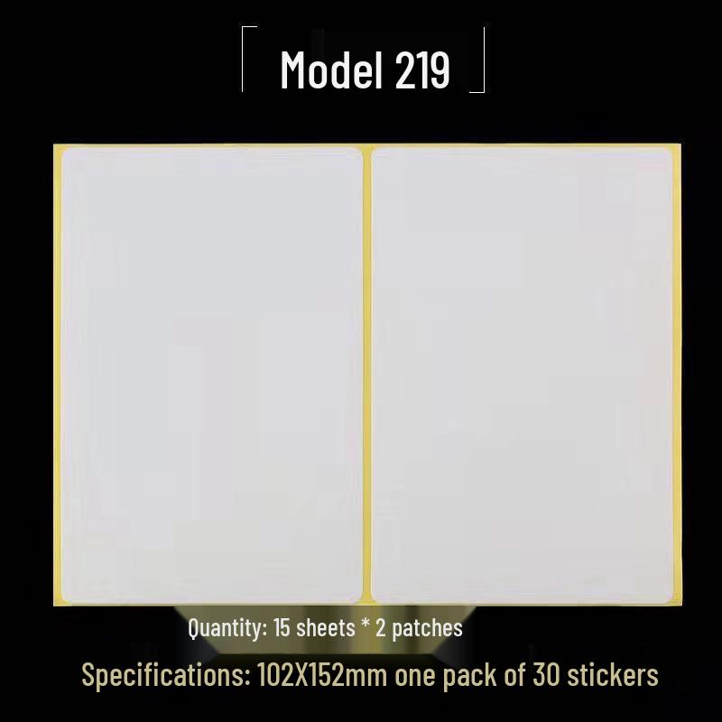 A5 Self-Adhesive Blank Label Stickers for Printing and Handwriting - White Name and Number Stickers
