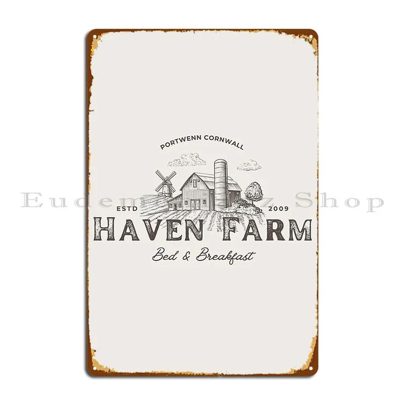 Doc Martin Haven Farm Aunty Joan Portwenn Port Isaac Cornwall Dark Sonnyboydesigns Metal Sign Create Kitchen Tin Sign Poster