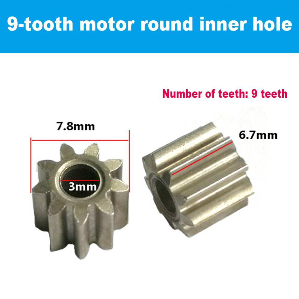 1 pcs Motor Gear Mini Pinion 9T Teeth Metal Gear for RC Model Connector