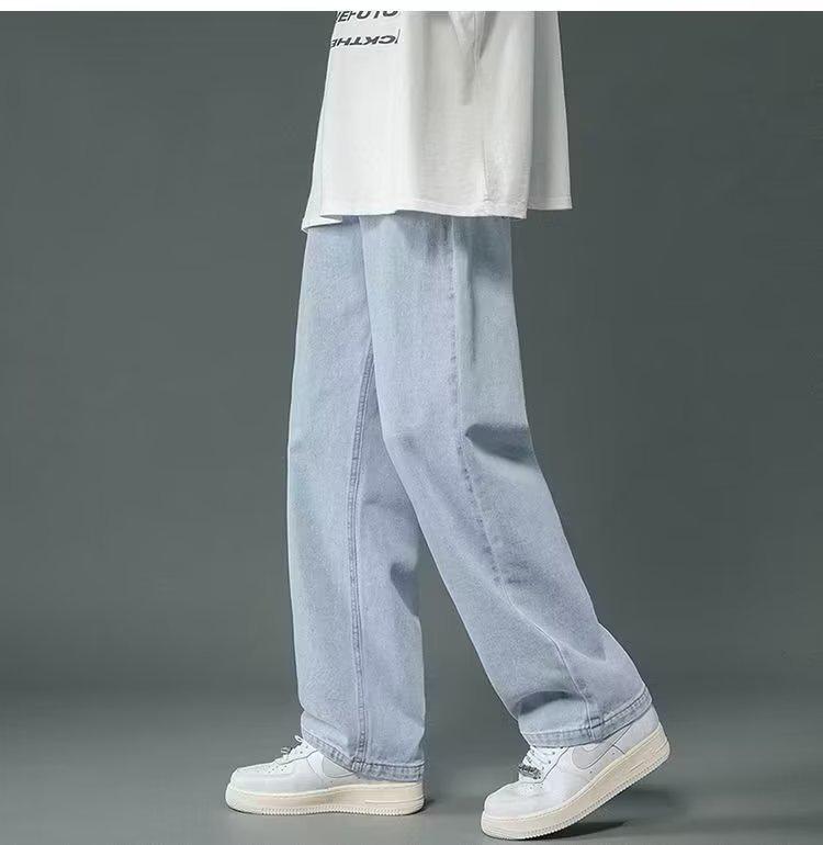 

Женские ретро джинсы цвета дымчатого серого, уличный стиль, облегающие, свободные прямые, коллекция весна 2025 2XL