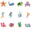 Theme Ocean Cake Flags Mermaid Starfish Turtle Decor For Celebration Supplies