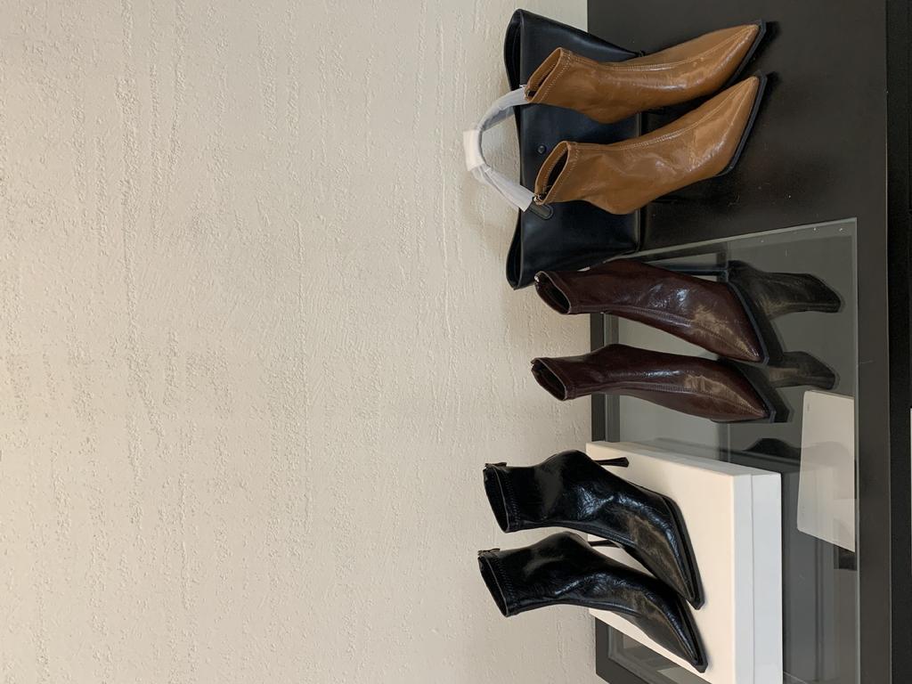 Pointed Short Boots Women's Autumn and Winter 2025 New Boots Fleece Short Boots Niche Thin Women's Boots Thin Heels High Heels