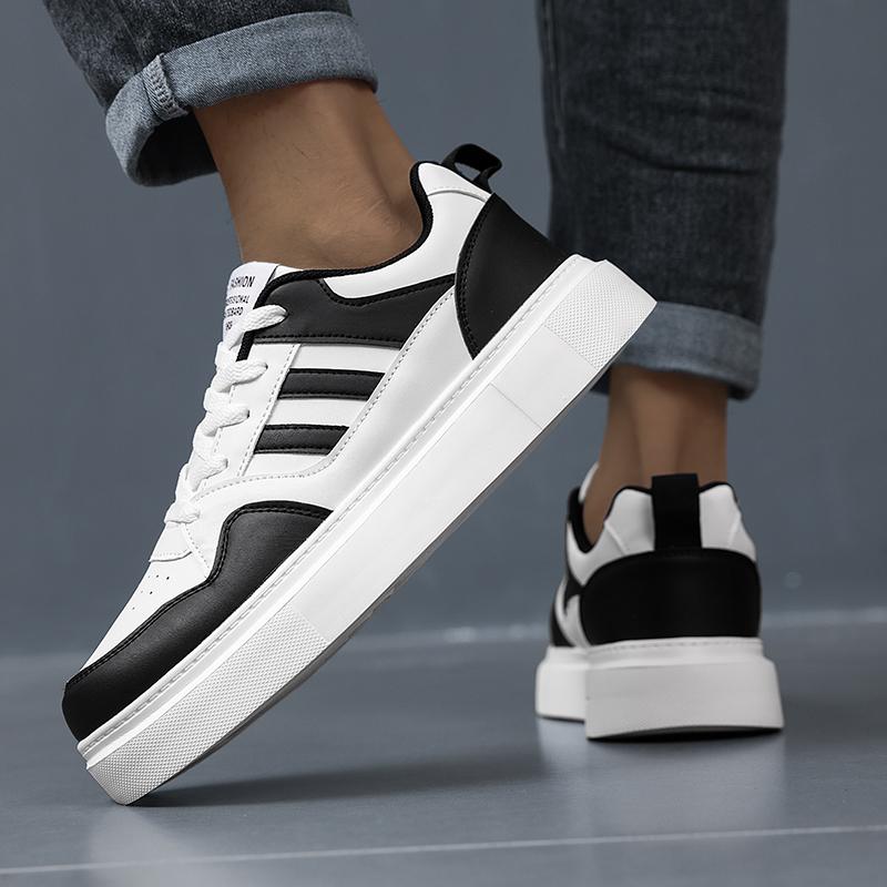 Nové Pánské Klasické Módní Nízké Tenisky na Skateboarding s Tlustou Podrážkou Pohodlné Měkké Podrážky Basketbalové Tenisky