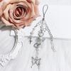 Simple Phone Charm Strap Y2K Keychain Butterfly Heart Shape Pendant Beaded Keychain Jewelry Keyring Lanyard String