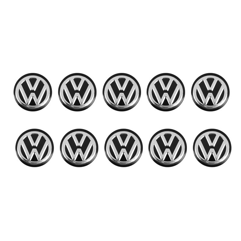 

2026 Hot For Volkswagen VW 14mm Car Remote Key Stickers Badge Emblem Car Accessories For Volkswagen VW Golf Amarok GTI Phaeton T