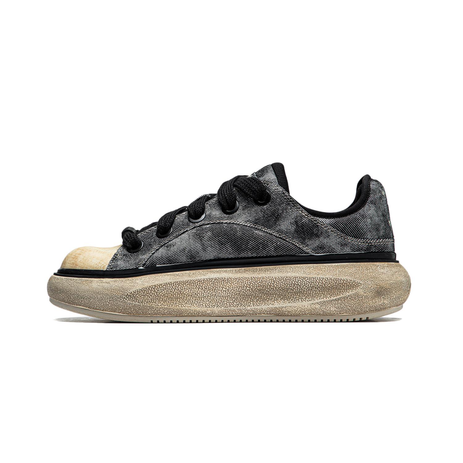 Li-Ning Cloud Tour C4D Men Low Top Casual Shoes Black White AZGU037-5 41