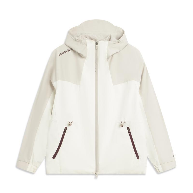 Li Ning Outdoor CF Shell Three-In-One Warm Windproof Water-Resistant Sports Jacket Women Jacket AWBV090-1