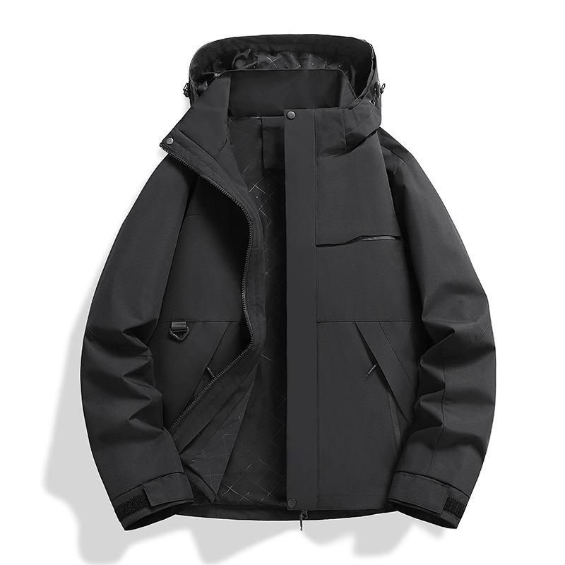 Jacket women's outdoor hiking suit fleece liner windproof and waterproof three-in-one jacket men's customization