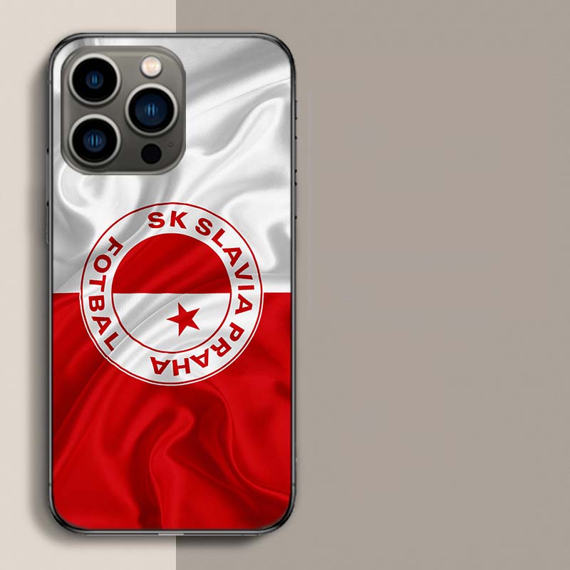 Sk Slavia Praha Czech Republic Phone Case For Apple Iphone 16E 16 17 Pro Max Air 15 Pro 14 Plus 12 13 Mini Cover Cute Fu