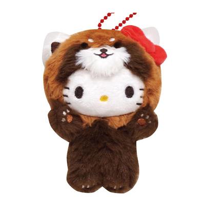 K Company Sanrio Characters Ball Chain Mascot Hello Kitty (Banzai Series) (Red Panda) SAB-BM-KT