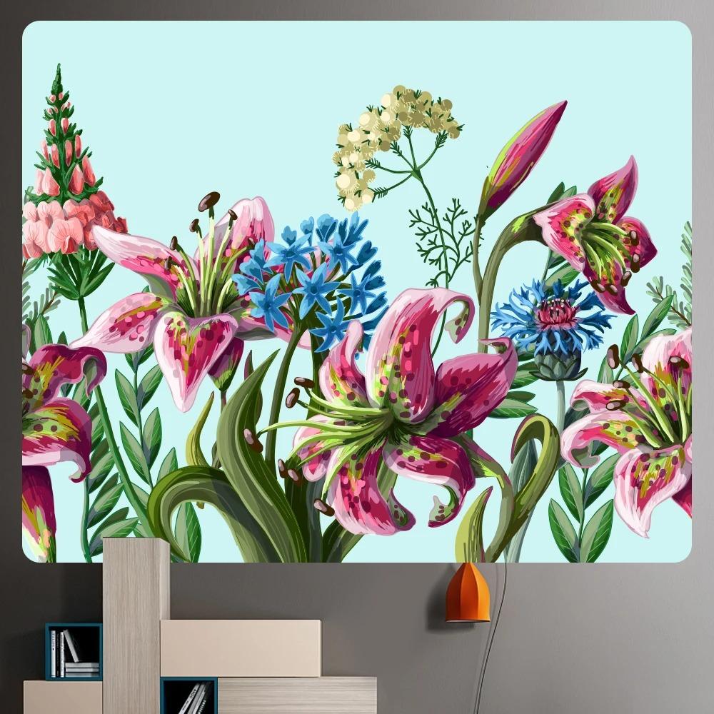 Растения и цветы Домашнее искусство Настенные украшения для дома Гобелен Гобелен — фото 9