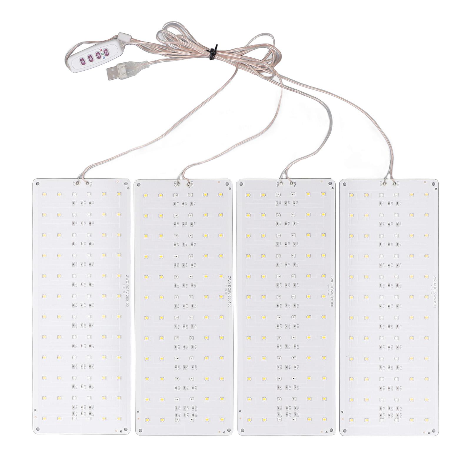 

Under Cabinet Plant Grow Light Full Spectrum Dimmable Indoor LED Plant Growth Lamp 8H 12H 16H Timing USB 5V for