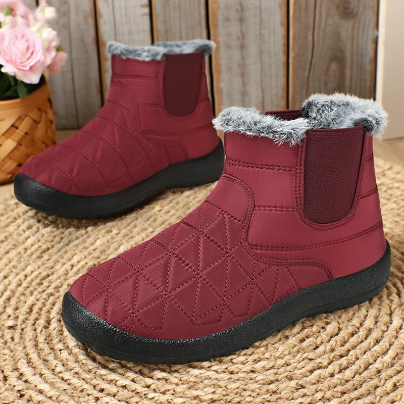 Winter Shoes for Women Outdoor Non Slip Snow Boot Fashion High-top Cotton Shoes Plush Warm Ankle Boots for Women Fur Winter Boot