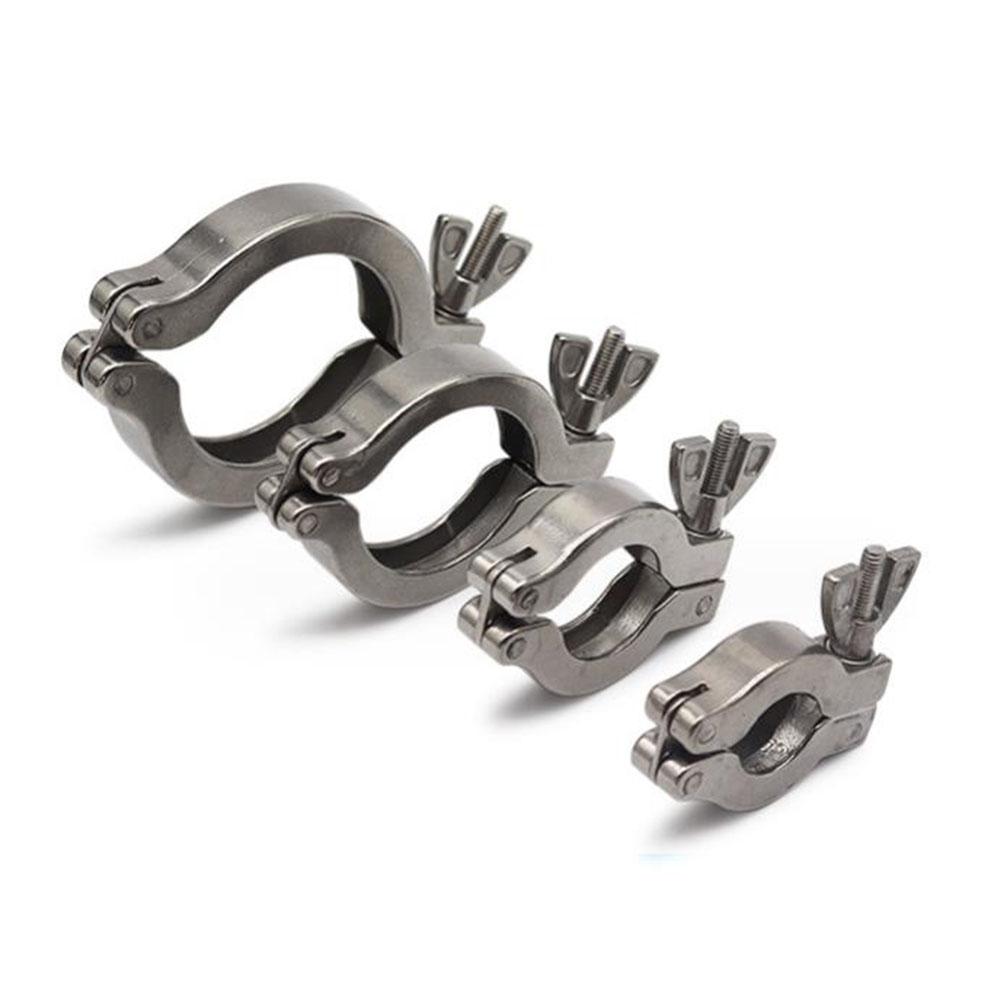 KF16KF50 Vacuum Clamp Aluminum Alloy Clamp with Bracket and Rubber Ring Featuring High Hardness and Resistant 316 Mesh