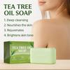Natural TeaTree Oil Soap Bar For Face & Body, Deep Cleansing, Hydrating, Vegan , 100g For Fresh, Calm Skin