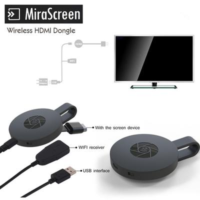 4K TV Stick MiraScreen 2.4G Bezdrátový přijímač displeje Pro TV Přijímač Miracast Wifi TV Dongle Pro Ios Android Bezdrátový displej