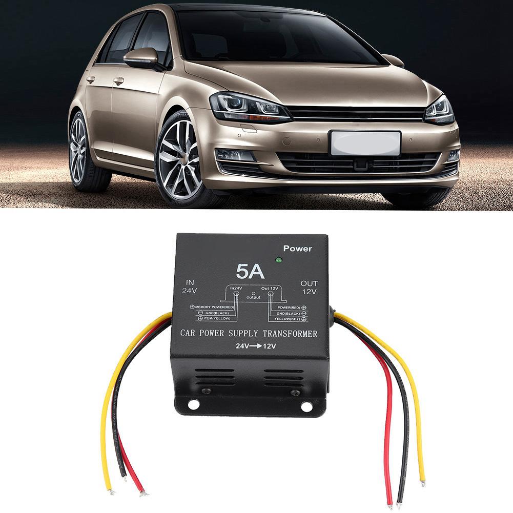DC 24V To 12V Power Converter Auto Voltage Reducer 5A/30A Step-Down Transformer for Truck Bus Car Fridge Protection Circuit