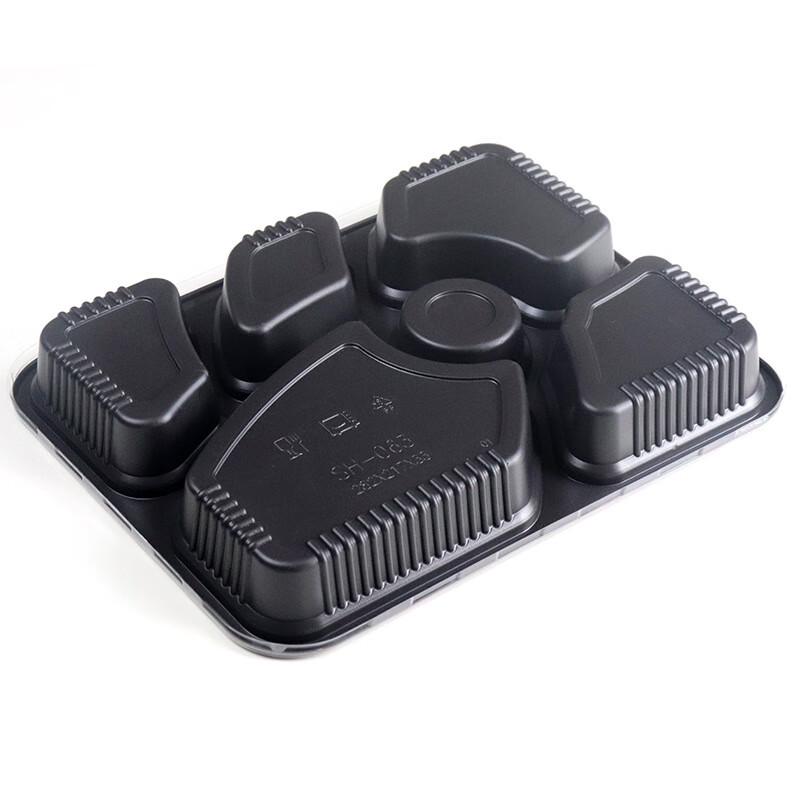 HUIHUADU 6-Compartment Microwaveable Disposable Meal Prep Containers