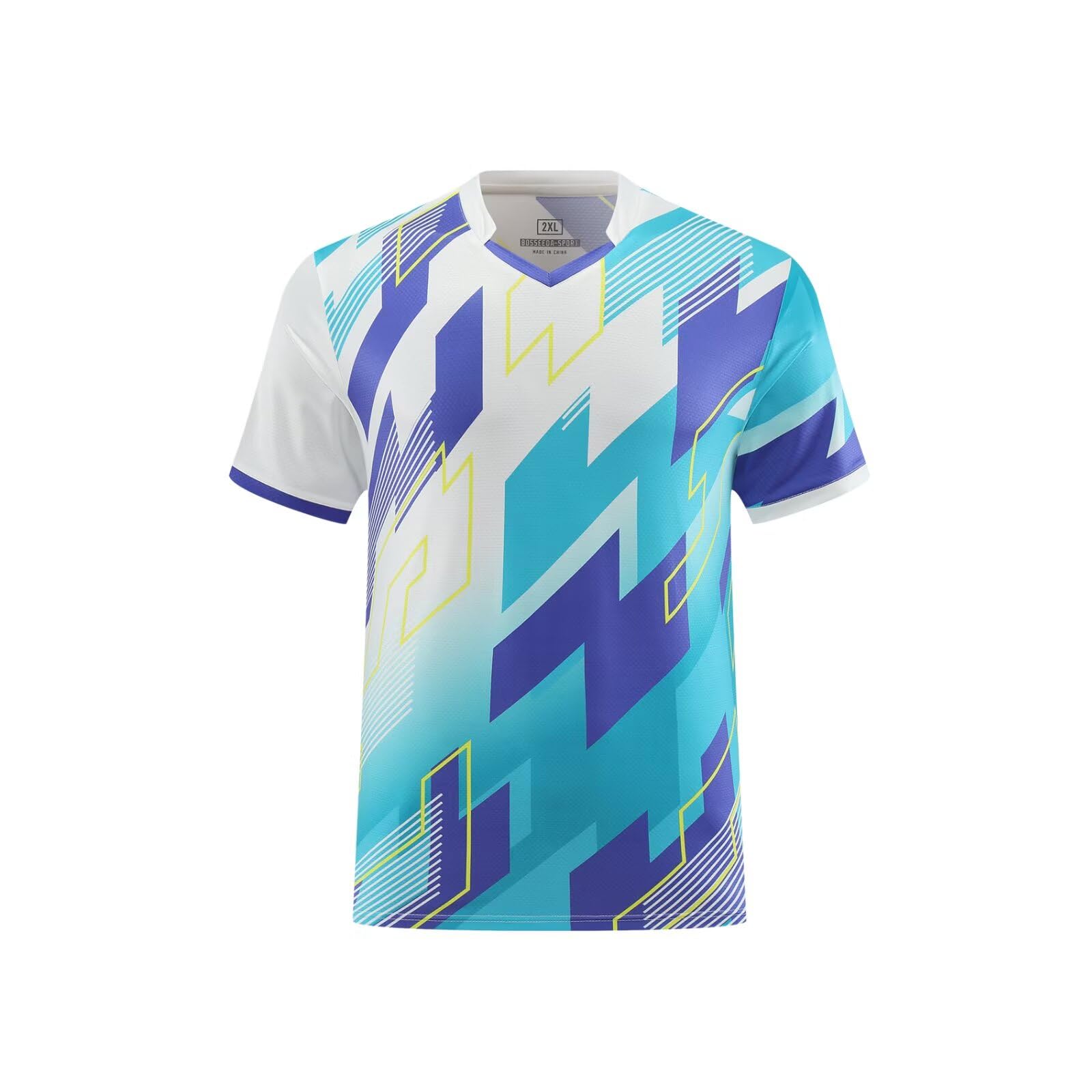 

Anmurye Футболка с коротким рукавом для настольного тенниса с геометрическим рисунком, идеально подходит для бадминтона и спорта, а также для тренировок и летней одежды, зеленая мужская футболка