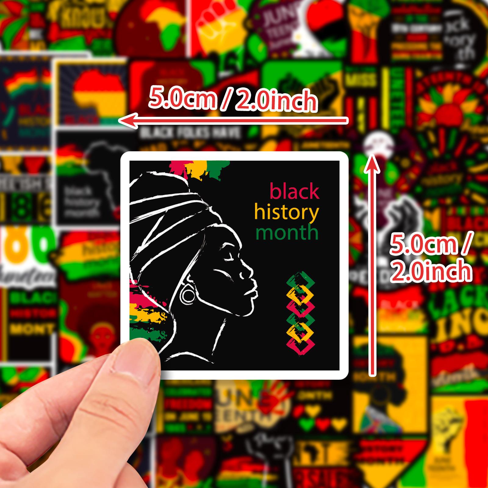 

50 июня День Черной Независимости Декоративные Наклейки Сделай Сам Мобильный Телефон Планшет Багаж Наклейки