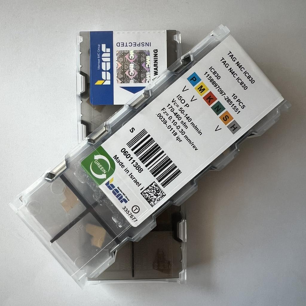 ISCAR / TAGN4C IC830 / Industrial indexable carbide inserts 10 Pcs