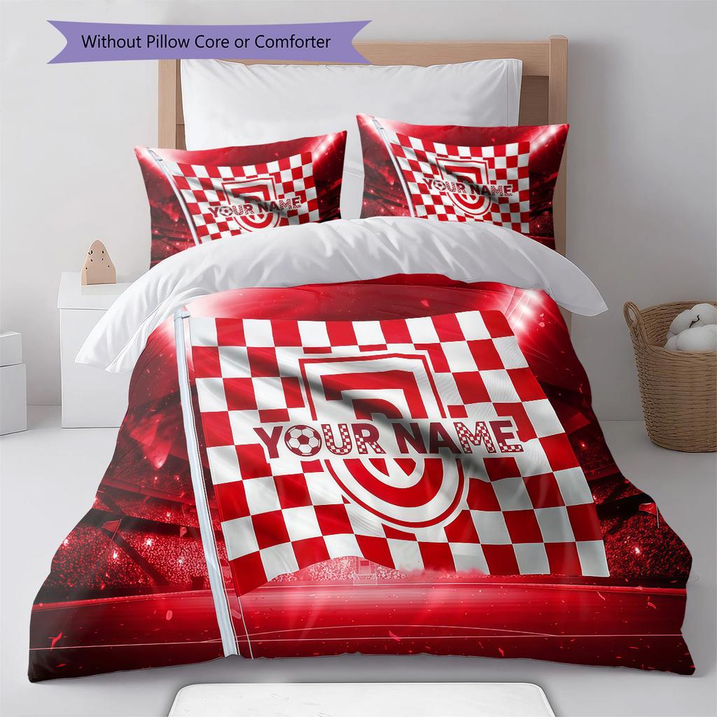Ssv Jahn Regensburg Custom Name Pattern Bedding Quilt Set Quilt Cover Pillowcase Home Birthday Gift(1 * duvet cover + 2 * pillowcase, without core)