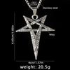 Viking Style Pentagram Pendant Necklace Stainless Steel Chain For Men Retro Jewelry