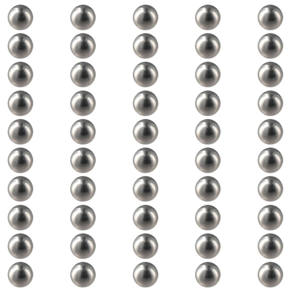 

50Pcs 304 Stainless Steel High Precision Balls G25 Precision Steel Solid Beads CNC, Impact Test 3mm