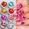 New Nail Art Flash Set Laser Heart Sequins Mixed Love Nail Art Sequins