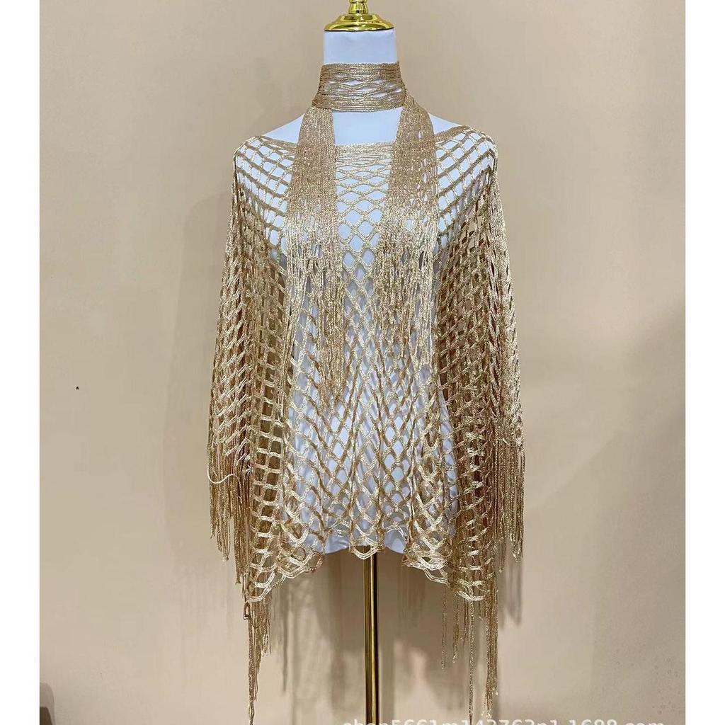 European Style Tassel Shawl Beach Cover-Up for Women