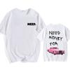 Need Money for Race Car T-shirts Short Sleeve Men/Women Tee-shirt Cotton High Quality Comfortab