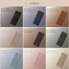 [BLUE SINCERE] Blue Sincere Genuine Leather Card Case, Slim, Thin, Anti-Magnetic, Holds 9 Cards, for Women's Long Wallets, ICC1 (Grey Beige)
