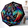 1pc Mythical Dragon Automatic Opening/closing Umbrella, Reinforced 8-Rib Construction, Compact Travel Umbrella Yy250808203