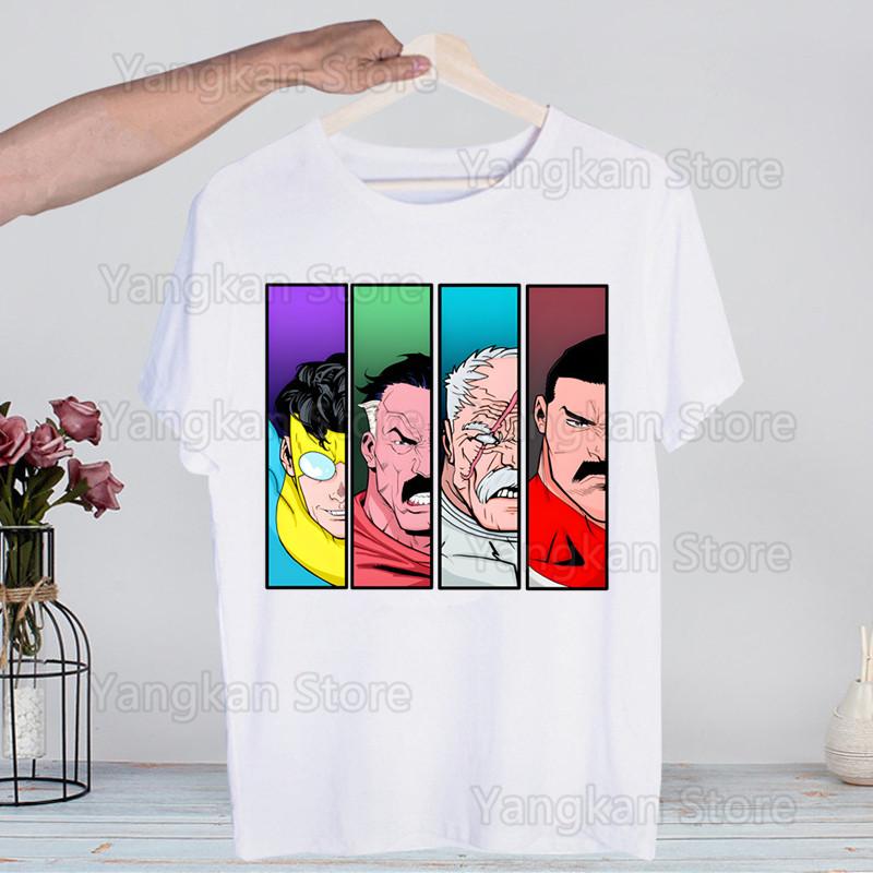 Invincible Mark Men Superheld Hot Sale Print Funny Graphic T Shirts Men/women Summer Harajuku Mens Streetwear Camisa Casual